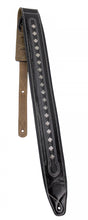 Load image into Gallery viewer, Walker & Williams C-35 Black Premium Leather with Studs Double Padded Strap