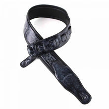 Load image into Gallery viewer, Walker &amp; Williams GB-182 Cobalt Black Brushed Celtic Braid Design Padded Strap
